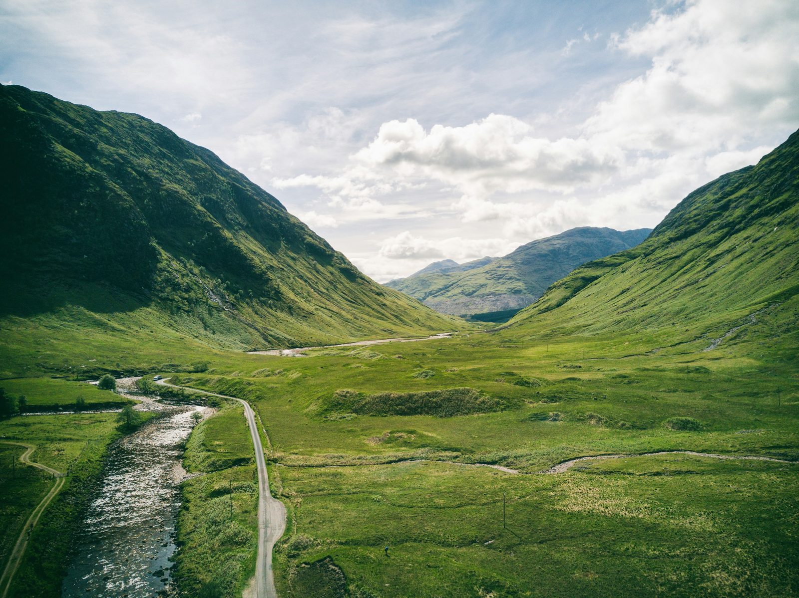 La vallée de Glencoe dans les Highlands écossais