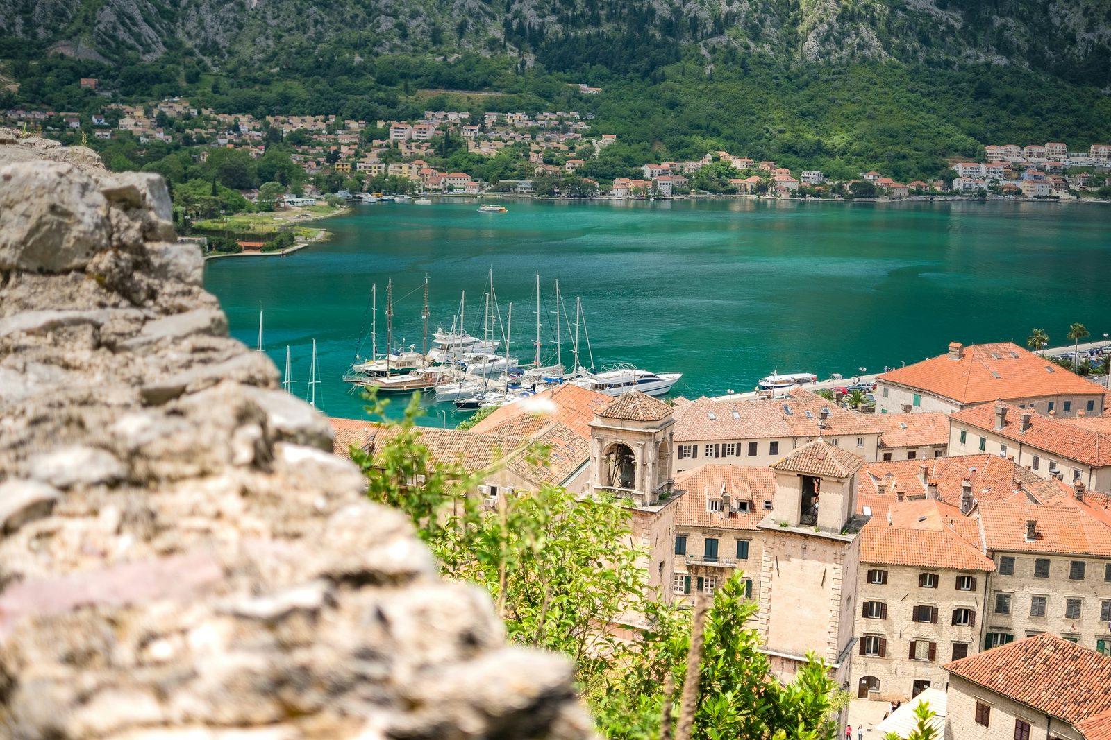La baie de Kotor vue depuis les remparts