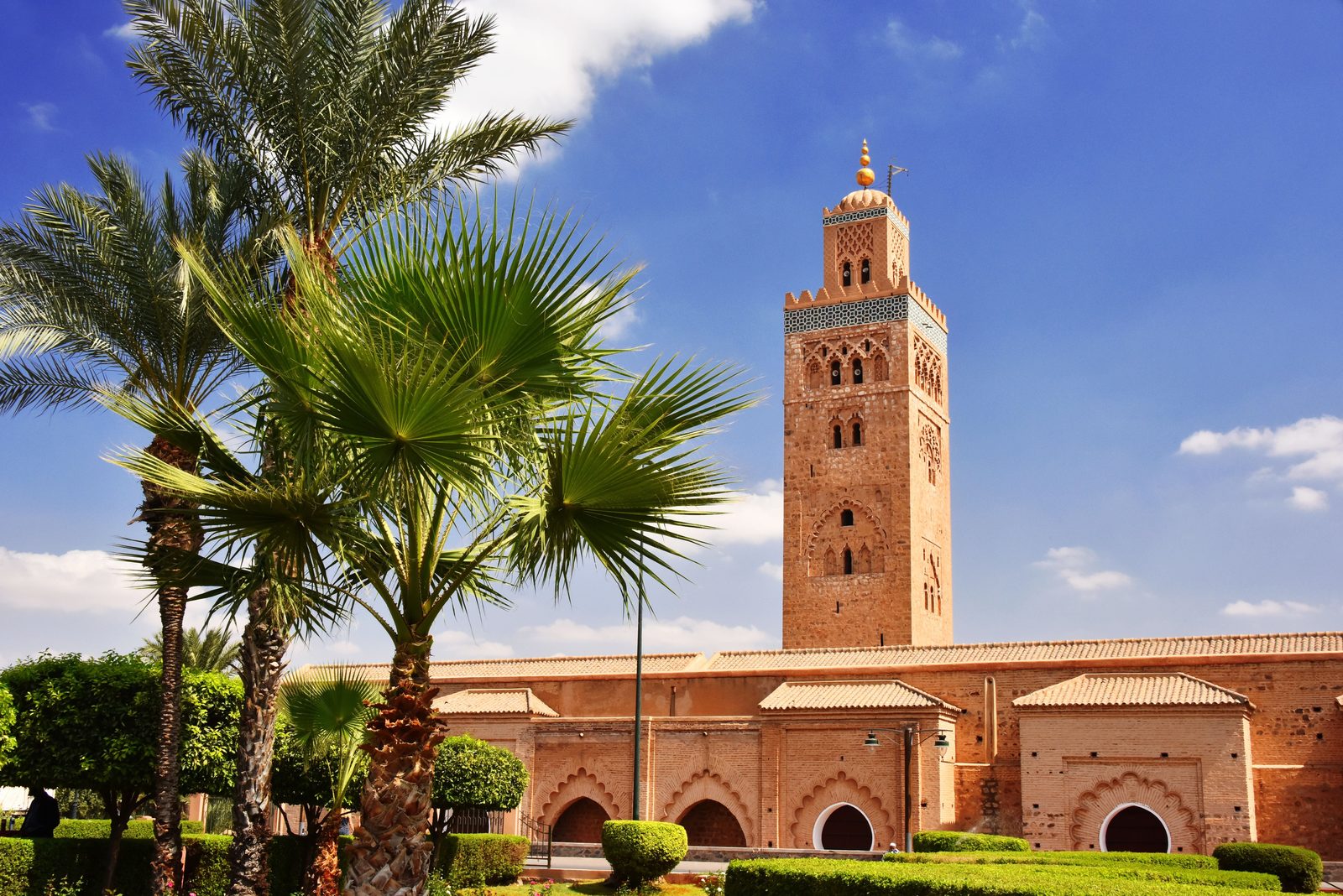 La mosquée Koutoubia et son minaret à Marrakech