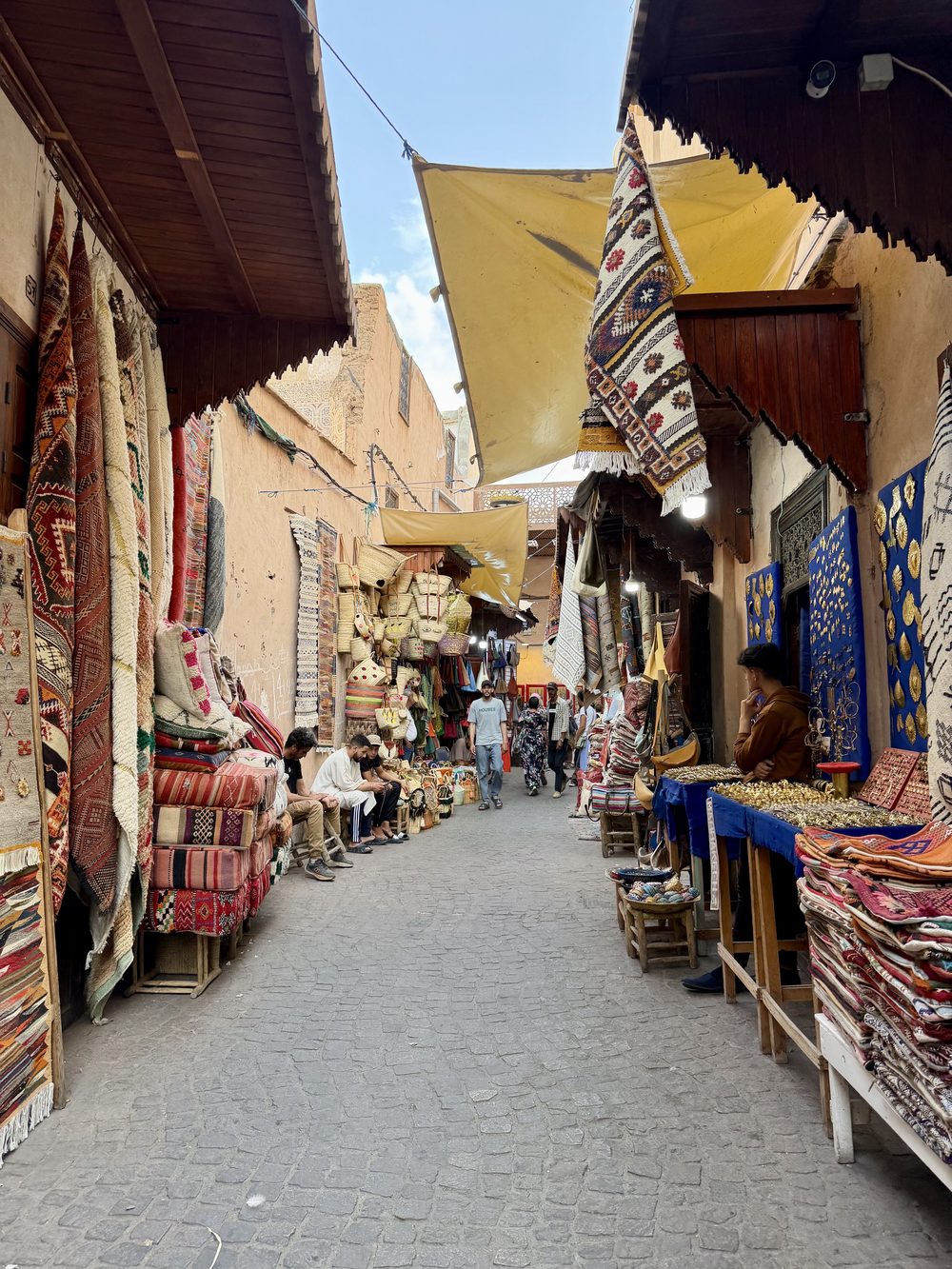 Une ruelle des souks de Marrakech